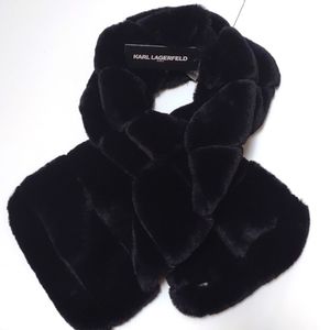 Gorgeous Karl Lagerfeld soft faux fur scarf NWT